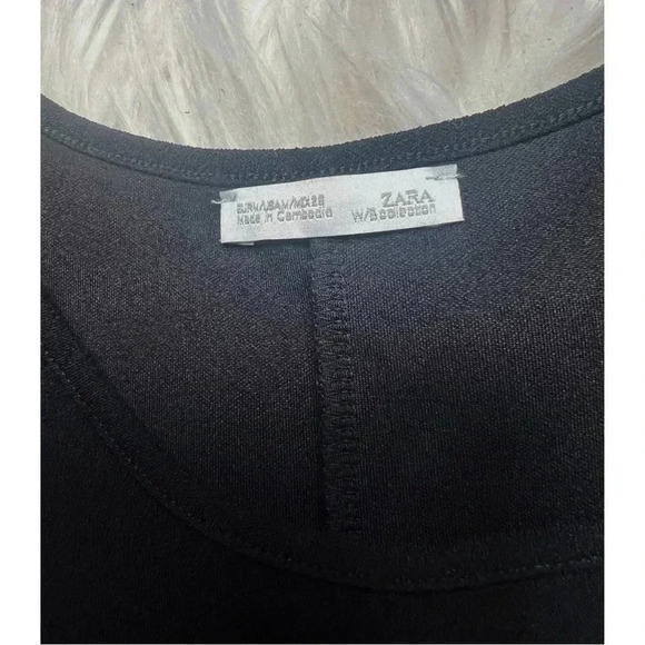 Black Zara Peplum Dress - Picture 3 of 3